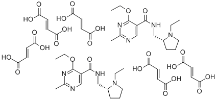CAS#: 84413-97-8, (R)-(+)-4-Ethoxy-N-((1-Ethyl-2-Pyrrolidinyl)Methyl)-2 -Methyl-5-Pyrimidinecarboxamide Fumarate (2:5)
