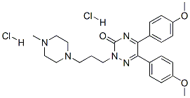 CAS#: 84423-96-1, 5,6-Bis(4-Methoxyphenyl)-2-[3-(4-Methylpiperazin-1-Yl)Propyl]-1,2,4-Triazin-3-One Dihydrochloride