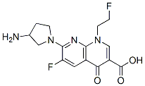 CAS 登录号：84424-24-8， 7-(3-氨基吡咯烷-1-基)-6-氟-1-(2-氟乙基)-4-氧代-1,8-萘啶-3-羧酸