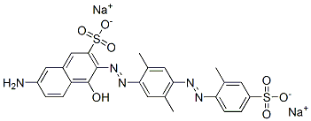 CAS#: 84434-53-7, Disodium 7-Amino-3-[[2,5-Dimethyl-4-[(2-Methyl-4-Sulphonatophenyl)Azo]Phenyl]Azo]-4-Hydroxynaphthalene-2-Sulphonate
