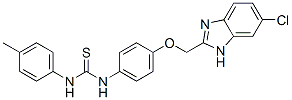 CAS#: 84484-08-2, 1-[4-[(5-Chloro-3H-Benzoimidazol-2-Yl)Methoxy]Phenyl]-3-(4-Methylphenyl)Thiourea