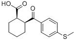 CAS 登录号：844856-61-7， 顺式-2-(4-硫代甲基苯甲酰)环己烷-1-羧酸
