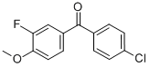 CAS#: 844885-05-8, 4-Chloro-3'-Fluoro-4'-Methoxybenzophenone