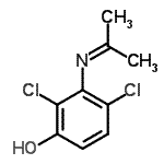 CAS#: 84540-51-2, 2,4-Dichloro-3-(isopropylideneamino)phenol