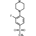 CAS#: 845616-10-6, 1-[2-Fluoro-4-(methylsulfonyl)phenyl]piperazine