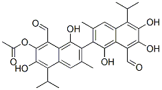CAS#: 84625-57-0, 1,1,6,6,7,7-Hexahydroxy-5,5-Diisopropyl-3,3-Dimethyl(2,2-Binaphthalene)-8,8-Dicarbaldehyde Monoacetate