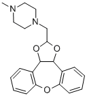 CAS#: 84646-82-2, 1-((3a,12b-Dihydrodibenzo(b,f)-1,3-Dioxolo(4,5-d)Oxepin-2- Yl)Methyl)-4-Methyl-Piperazine