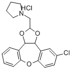 CAS#: 84646-84-4, 1-((5-Chloro-3a,12b-Dihydrodibenzo(b,f)-1,3-Dioxolo(4,5-d)Oxepin-2-Yl)Methyl)-Pyrrolidine Hydrochloride