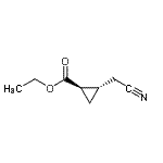 CAS#: 84673-46-1, Ethyl (1R,2S)-2-(cyanomethyl)cyclopropanecarboxylate