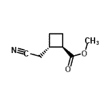 CAS 登录号：84673-48-3， 甲基(1R,2S)-2-(氰基甲基)环丁烷羧酸酯