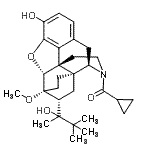 CAS#: 84712-92-5, Cyclopropyl{(5alpha,7alpha)-3-hydroxy-7-[(2R)-2-hydroxy-3,3-dimethyl-2-butanyl]-6-methoxy-18,19-dihydro-4,5-epoxy-6,14-ethenomorphinan-17-yl}methanone