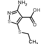 CAS#: 84728-50-7, 3-Amino-5-(ethylsulfanyl)-1,2-thiazole-4-carboxylic acid