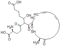 CAS#: 84745-89-1, 5(S)-Hydroxy-6(R)-gamma-Glutamylcysteinyl-7,9-trans-11,14-cis-Eicosatetraenoic Acid-S,S-Dioxide
