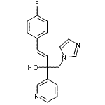 CAS 登录号：847570-47-2， (3E)-4-(4-氟苯基)-1-(1H-咪唑-1-基)-2-(3-吡啶基)-3-丁烯-2-醇