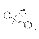 CAS 登录号：847670-67-1， (3E)-4-(4-溴苯基)-1-(1H-咪唑-1-基)-2-(2-吡啶基)-3-丁烯-2-醇