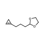 CAS#: 847862-60-6, 2-[3-(1-Cyclopropen-1-yl)propyl]-1,3-dioxolane