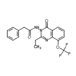 CAS#: 848027-36-1, N-[2-Ethyl-4-oxo-8-(trifluoromethoxy)-3(4H)-quinazolinyl]-2-phenylacetamide