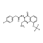 CAS#: 848027-38-3, N-[2-Ethyl-4-oxo-8-(trifluoromethoxy)-3(4H)-quinazolinyl]-2-(4-fluorophenyl)acetamide