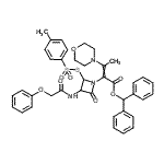 CAS#: 84803-54-3, Diphenylmethyl 2-(2-{[(4-methylphenyl)sulfonyl]sulfanyl}-4-oxo-3-[(phenoxyacetyl)amino]-1-azetidinyl)-3-(4-morpholinyl)-2-butenoate