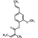 CAS#: 84812-69-1, 2-Methoxy-4-[(1E)-1-propen-1-yl]phenyl (2Z)-2-methyl-2-butenoate