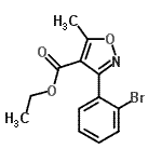 CAS#: 848186-83-4, Ethyl 3-(2-bromophenyl)-5-methyl-1,2-oxazole-4-carboxylate