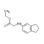 CAS#: 84827-40-7, Ethyl N-(2,3-dihydro-1H-inden-5-yl)glycinate