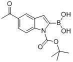 CAS 登录号：848357-29-9， 5-乙酰基-2-硼酸基-1H-吲哚-1-羧酸叔丁酯