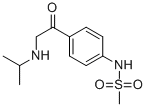 CAS 登录号：84846-64-0， 4-(2-异丙基氨基乙酰基)甲烷磺酰苯胺盐酸盐