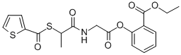 CAS 登录号：84856-28-0， N-(1-氧代-2-((2-噻吩基羰基)硫代)丙基)-甘氨酸 2-(乙氧羰基)苯基酯