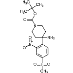 CAS#: 849035-91-2, 2-Methyl-2-propanyl 4-amino-4-[4-(methylsulfonyl)-2-nitrophenyl]-1-piperidinecarboxylate