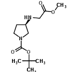CAS#: 849107-06-8, 2-Methyl-2-propanyl (3R)-3-[(2-methoxy-2-oxoethyl)amino]-1-pyrrolidinecarboxylate