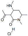 CAS#: 84912-06-1, 3-Acetyl-1,6-Dimethyl-4-(Methylamino)Piperidin-2-One Monohydrochloride