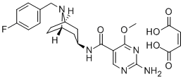 CAS#: 84923-18-2, 2-Amino-N-(8-(4-Fluorobenzyl)-3-beta-Nortropanyl)-4-Methoxy-5-Pyrimidinecarboxamide Monomaleate