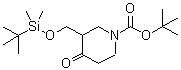 CAS 登录号：849767-21-1， 1-叔丁氧羰基-3-[叔丁基二甲基硅烷基氧基甲基]-哌啶-4-酮