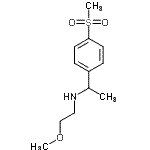 CAS 登录号：849924-92-1， N-(2-甲氧基乙基)-1-[4-(甲基磺酰基)苯基]乙胺