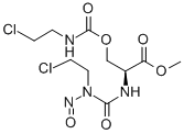 CAS 登录号：84993-77-1， (2S)-3-(2-氯乙基氨基甲酰氧基)-2-[(2-氯乙基-亚硝基-氨基甲酰)氨基]丙酸甲酯