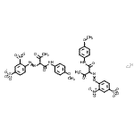 CAS#: 85005-80-7, Calcium bis[4-({1-[(4-methoxyphenyl)amino]-1,3-dioxo-2-butanyl}diazenyl)-3-nitrobenzenesulfonate]