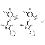 CAS 登录号：85005-81-8， 钡二{5-氯-4-甲基-2-[(3-甲基-5-氧代-1-苯基-4,5-二氢-1H-吡唑-4-基)偶氮]苯磺酸酯}