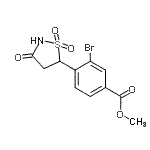 CAS#: 850318-40-0, Methyl 3-bromo-4-(1,1-dioxido-3-oxo-1,2-thiazolidin-5-yl)benzoate