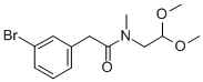 CAS 登录号：850349-40-5， 2-(3-溴-苯基)-N-(2,2-二甲氧基-乙基)-N-甲基-乙酰胺