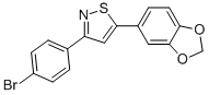CAS#: 850349-76-7, 5-(Benzo[d][1,3]Dioxol-5-Yl)-3-(4-Bromophenyl)Isothiazole