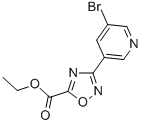 CAS 登录号：850375-34-7， 3-(5-溴-吡啶-3-基)-[1,2,4]恶二唑-5-羧酸乙酯