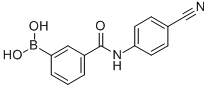 CAS 登录号：850567-36-1， 3-(4-氰基苯基)氨基羰基苯硼酸