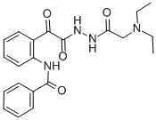 CAS#: 85080-18-8, 2-(Benzoylamino)-alpha-Oxo-Benzeneacetic Acid 2-((Diethylamino)Acetyl)Hydrazide