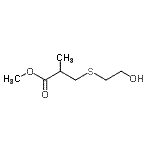 CAS#: 85099-03-2, Methyl 3-[(2-hydroxyethyl)sulfanyl]-2-methylpropanoate