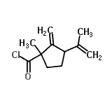 CAS#: 85120-38-3, 3-Isopropenyl-1-methyl-2-methylenecyclopentanecarbonyl chloride