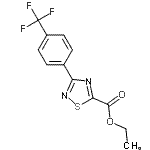 CAS#: 851224-80-1, ethyl 3-[4-(trifluoromethyl)phenyl]-1,2,4-thiadiazole-5-carboxylate