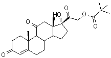 CAS#: 85135-80-4, 17-Hydroxy-3,11,20-trioxopregn-4-en-21-yl pivalate