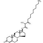 CAS#: 85135-81-5, (17beta)-3-Oxoandrost-4-en-17-yl 2-hydroxy-3-oxododecanoate