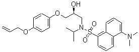 CAS#: 85187-55-9, (S)-5-(Dimethylamino)-N-[2-Hydroxy-3-[4-(2-Propenyloxy)Phenoxy]Propyl]-N-(1-Methylethyl)-1-Naphthalenesulfonamide
